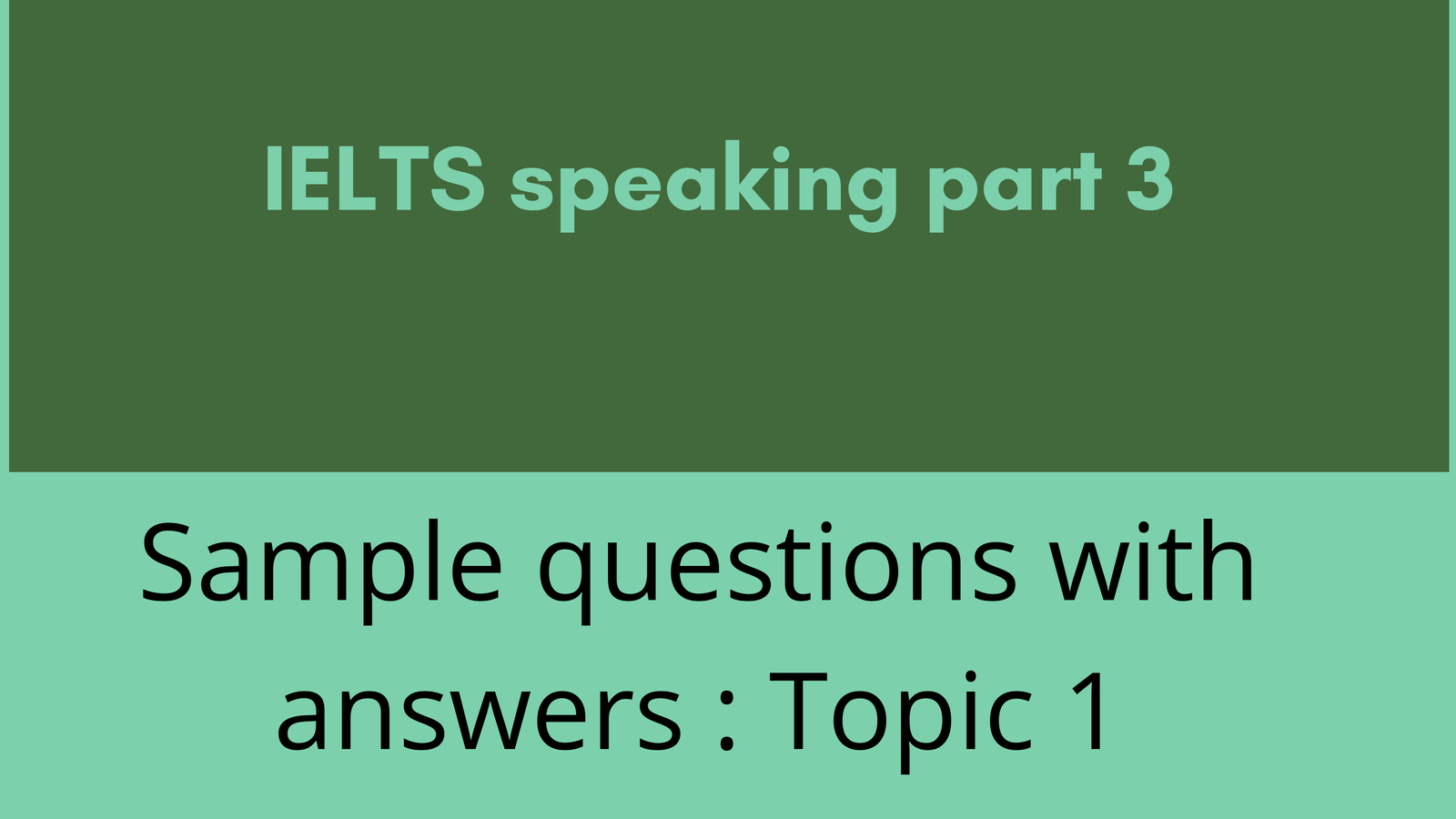 Ielts Speaking Part 3 Questions And Answers Pdf